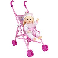 Baby peeing 32 cm with stroller - Doll