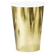 Paper cups, gold, 220ml, 6 pcs - Drinking Cup