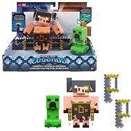 Minecraft Legends 8 cm 2ks figurka - Creeper vs. Bruiser  - Figure