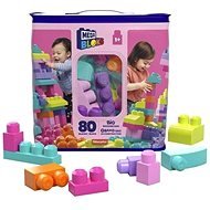 Mega Bloks Großer Beutel mit Blöcken - rosa (80) - Bausteine für Kinder