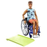 Barbie Model Ken Na Invalidním Vozíku V Modrém Kostkovaném Tílku  - Panenka