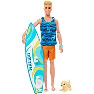 Barbie Ken szörfös kiegészítőkkel - Játékbaba