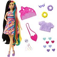 Barbie Baba fantasztikus hajjal - Fekete - Játékbaba