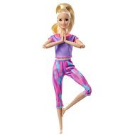 Barbie Mozgásban - Szőke hajú lila ruhában - Játékbaba