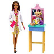 Barbie Beruf Spielset mit Puppe - Kinderärztin Brunette - Puppe