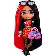 Barbie Extra Minis - Vörös-fekete haj - Játékbaba