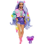 Barbie Extra - Levandulové Vlasy S Motýlky  - Doll