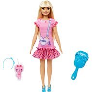 Barbie Moje První Barbie Panenka - Blondýnka S Kotětem  - Doll