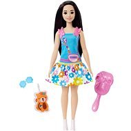 Barbie Az első Barbie babám - Fekete hajú baba rókával - Játékbaba