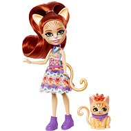 Enchantimals Panenka A Zvířátko - Tarla Kočková Mourovatá A Cuddler  - Doll
