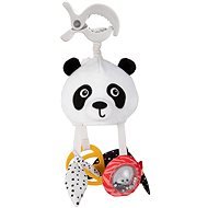 Canpol babies Senzorická závesná cestovná hračka Panda s klipom BabiesBoo - Hračka na kočík