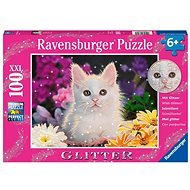 Ravensburger Puzzle 133581 Glitzer Puzzle Katze - 100 Teile - Puzzle