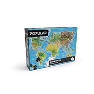 Popular Puzzle - Mapa světa, 160 ks – CZ - Jigsaw