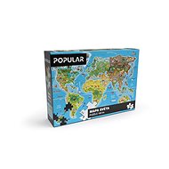Popular Puzzle - World Map, 160 pcs - EN - Jigsaw Puzzle