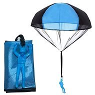 Parašutista s padákem - modrý - Figure