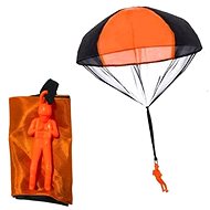 Parachutist with parachute - orange - Figure