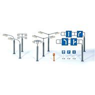 Siku World - příslušenství dopravní značky a pouliční lampy - Expansion for Cars, Trains, Models
