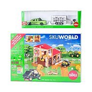 Siku World - farma s autem pro přepravu dobytka - Toy Car