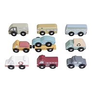 Wooden train track - Set of cars - Rail Set Accessory