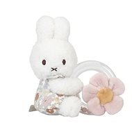 Chrastítko s korálky králíček Miffy Vintage Kytičky - Baby Rattle