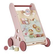 Wooden walker with activities Flowers and butterflies - Baby Walker