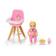 BABY born Minis Sada s jídelní židličkou a panenkou - Doll