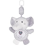 Stroller plush elephant with sounds - Pushchair Toy