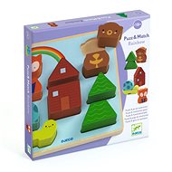 DJECO Dřevěné vkládací puzzle Duha - Jigsaw Puzzle