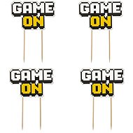 Godan Game on, Pixel - Minecraft, 4 pcs - Cake Decoration