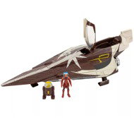 Star Wars Micro Galaxy Squadron - 13 cm - Jedi Starfighter (Delta 7-B) + Ahsoka Tano & R7-A7 - Figure