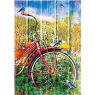 BLUEBIRD Puzzle Animals - Bluebirds on a bike 1000 pieces - Jigsaw Puzzle