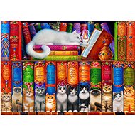 BLUEBIRD Puzzle Cats - Cat Library 1000 pieces - Jigsaw Puzzle