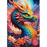 ALIPSON Puzzle coloured Dragon 1000 pieces - Jigsaw Puzzle