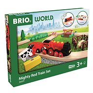 BRIO Game sets 36029 Train set with a massive red action locomotive - Train Set