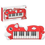 Unicorn electronic keyboard - red - Children's Electronic Keyboard