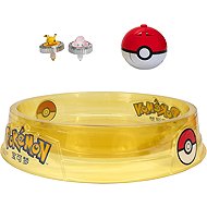 Pokémon Double Spin Battle set with battlefield - Pikachu, Mew and 2 Pokeballs - Figure
