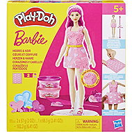 Play-Doh Barbie Designer Hairstyles and Hearts Doll with Accessories - Modelling Clay