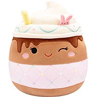 Squishmallows – mrkající čokoládové frappé s růžovým prošívaným obalem - Soft Toy