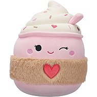 Squishmallows Jenny – mrkající světle růžové latte s hebkým rukávem se srdcem - Soft Toy