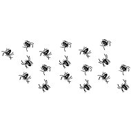 Partydeco Black plastic spiders 3 × 3 cm, 10 pcs - 2 pack - Decoration
