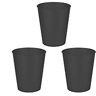 GODAN Plastic party cup black/silver 250 ml, 3 pcs - Drinking Cup