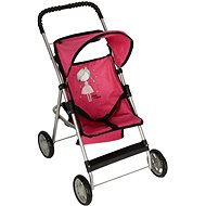 KIK KX4652 Stroller for dolls with canopy pink - Doll Stroller