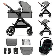 Kinderkraft Esme Pro 3-in-1 Combination Pram Moonlight Grey - Baby Buggy