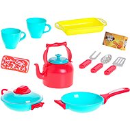 MIKRO-TRADING Kitchen set, 13 pieces in box - Toy Kitchen Utensils