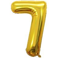 Atomia születésnapi, 7-es számú, arany, 102 cm - Lufi