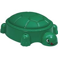 Paradiso Sandkasten Schildkröte mit Deckel - dunkelgrün - Sandkasten