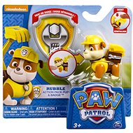 Paw Patrol Action Pack Pup & Badge, Rubble - Figure
