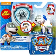 Thumb patrol with badge and action robot Robo Dog - Figure