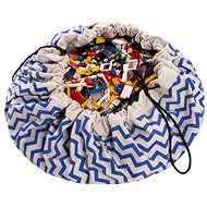 Play &amp; Go 2in1 Printed Zigzag Blue - Play Pad