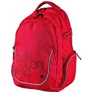 Batoh Teen One Color červený - Detský ruksak